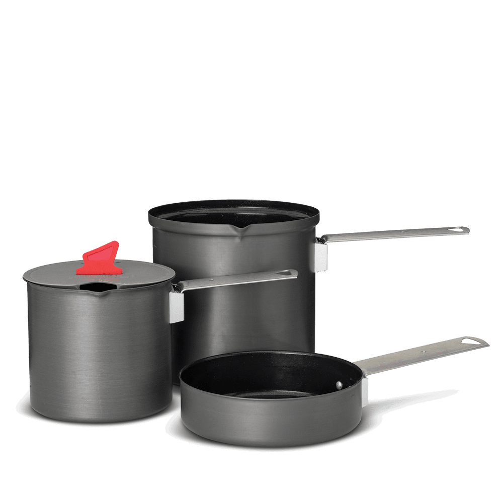 Trek Pot Set | Lightweight, Aluminum, Backpacking Pots & Pan Trek Pot Set | Lightweight, Aluminum, Backpacking Pots & Pan